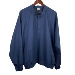 Nike | Navy Blue Snap Neck Pullover Windbreaker